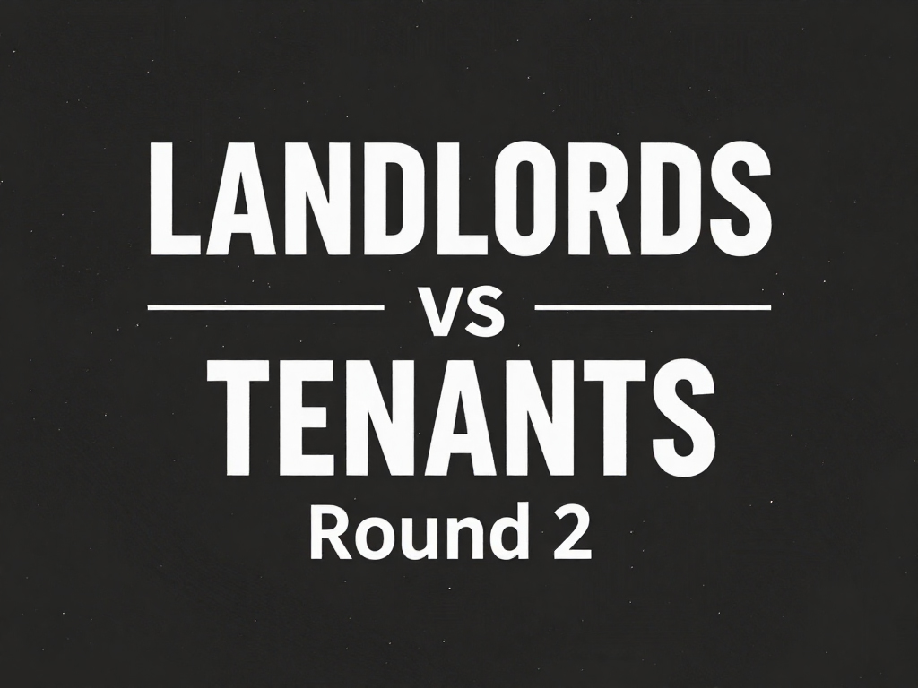 Rental Housing Act landlords vs tenants round 2. Image for illustration only.