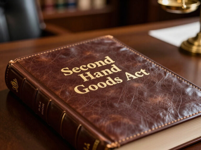 SECOND-HAND GOODS ACT 6 OF 2009. Image for illustration only.